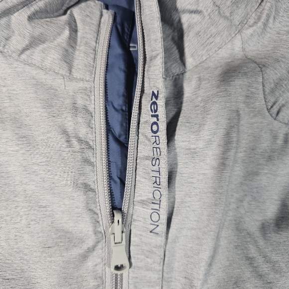 Zero Restriction Kiely Water Repellent Reversible Vest Blue / Gray Men's XL - Picture 6 of 12